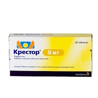 (*) Крестор таб. п/о 5мг №28
