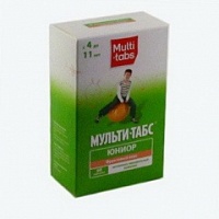 Мультитабс Юниор д/детей старше 4 лет №60 в ассорт.