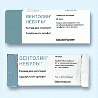 (*) Вентолин Небулы р-р д/инг. 2,5мг/2,5мл №20