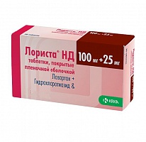 Лориста НД таб. п/о 100мг+25мг №30